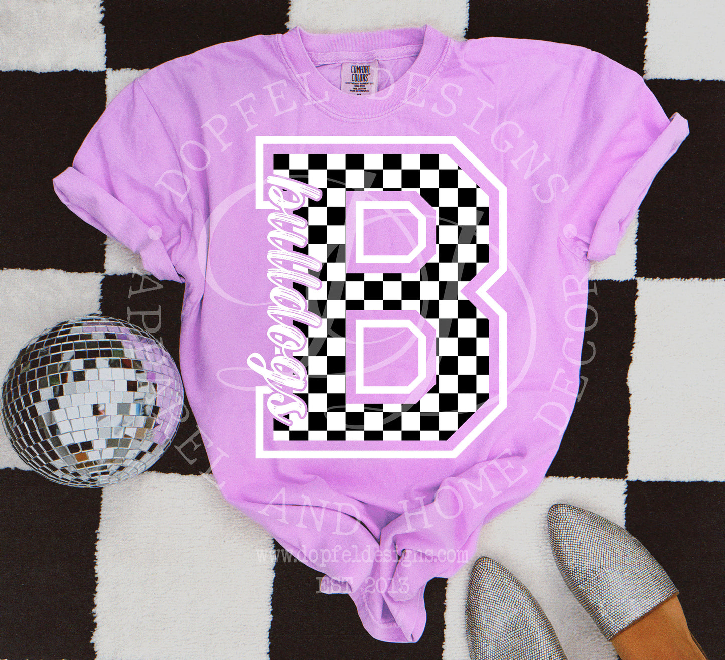 Bulldogs Checkered Digital Download