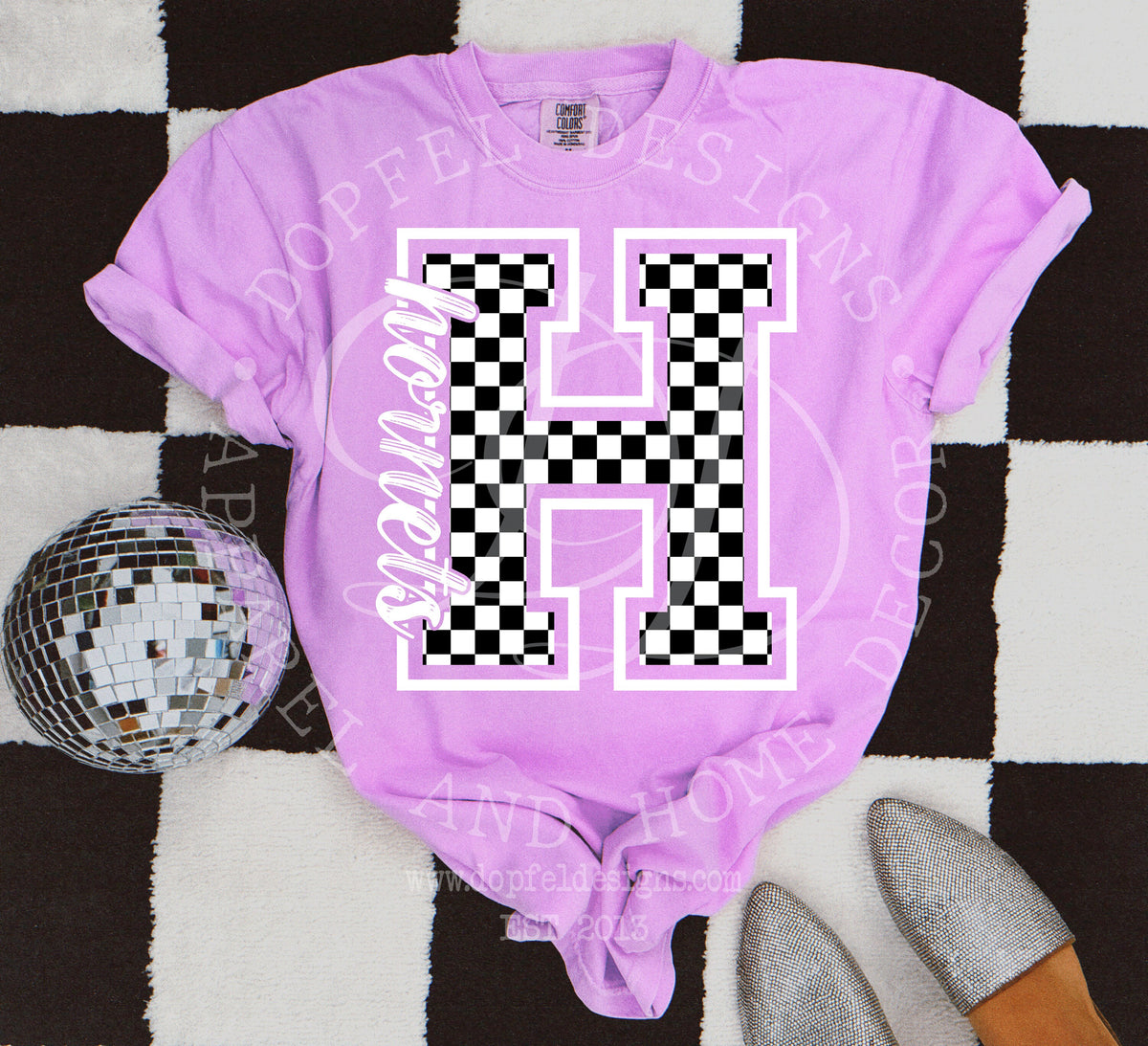 Hornets Checkered Digital Download