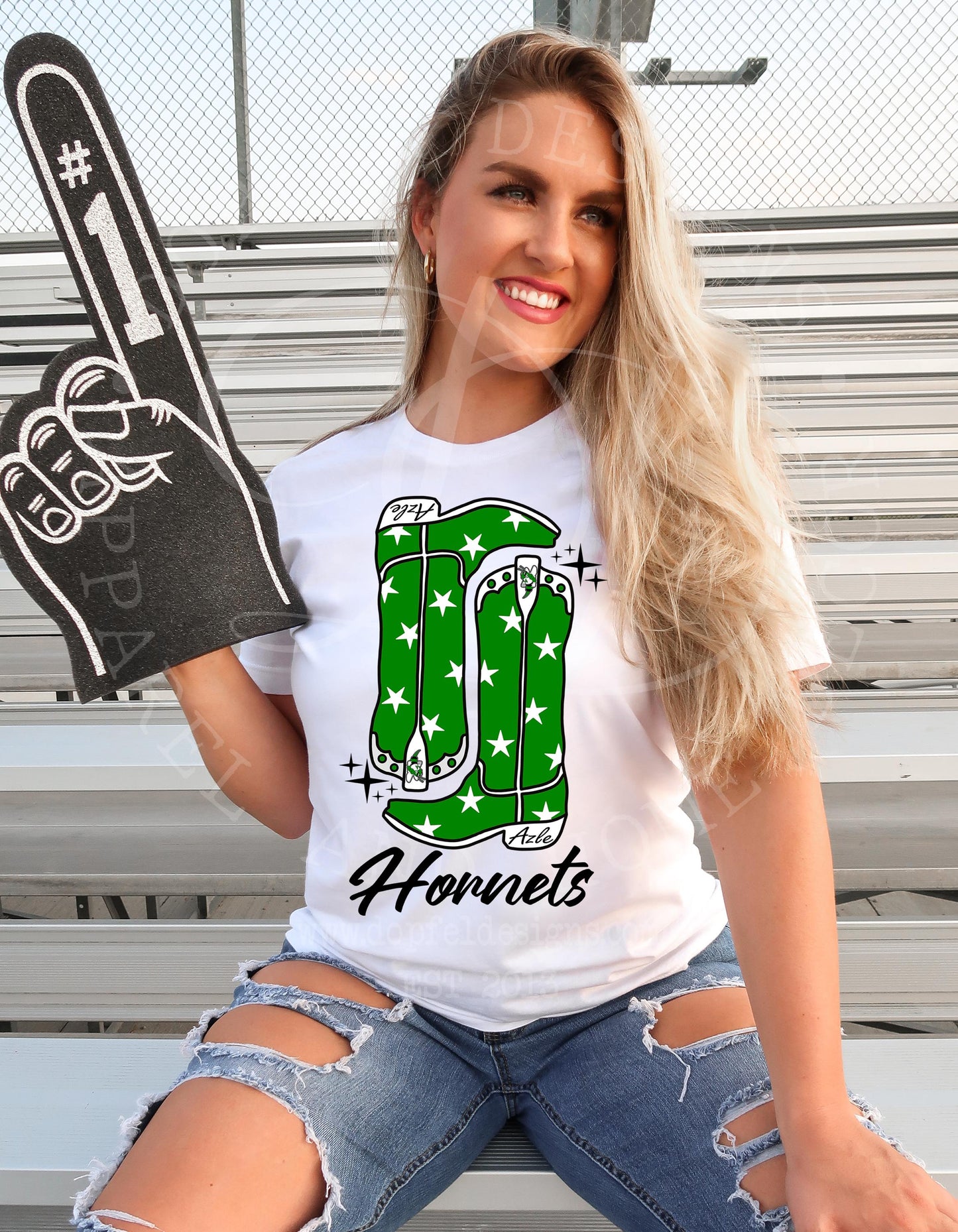 Azle Hornets Preppy Boots Digital Download