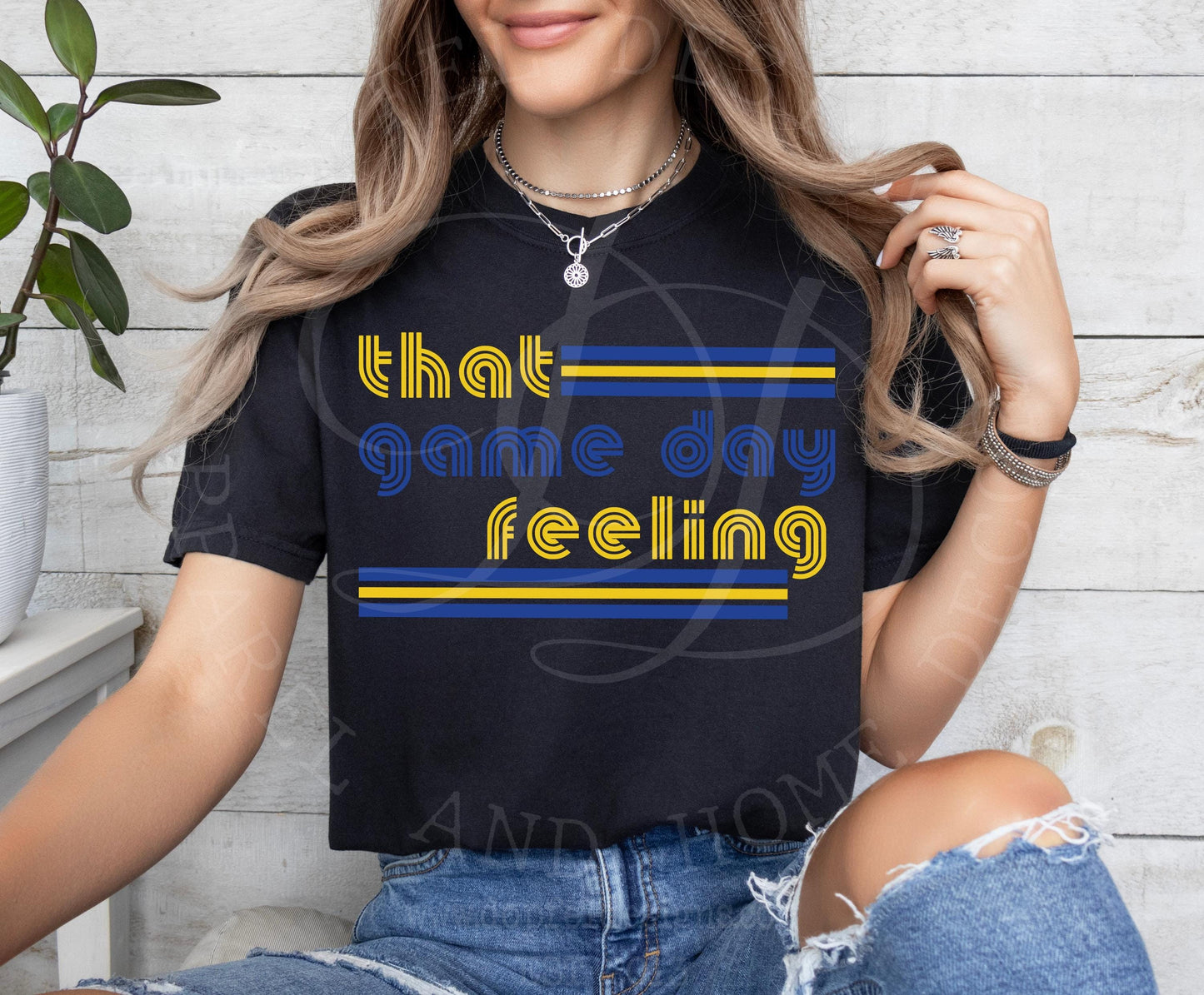 That Game Day Feeling Blue & Yellow - Digital Download
