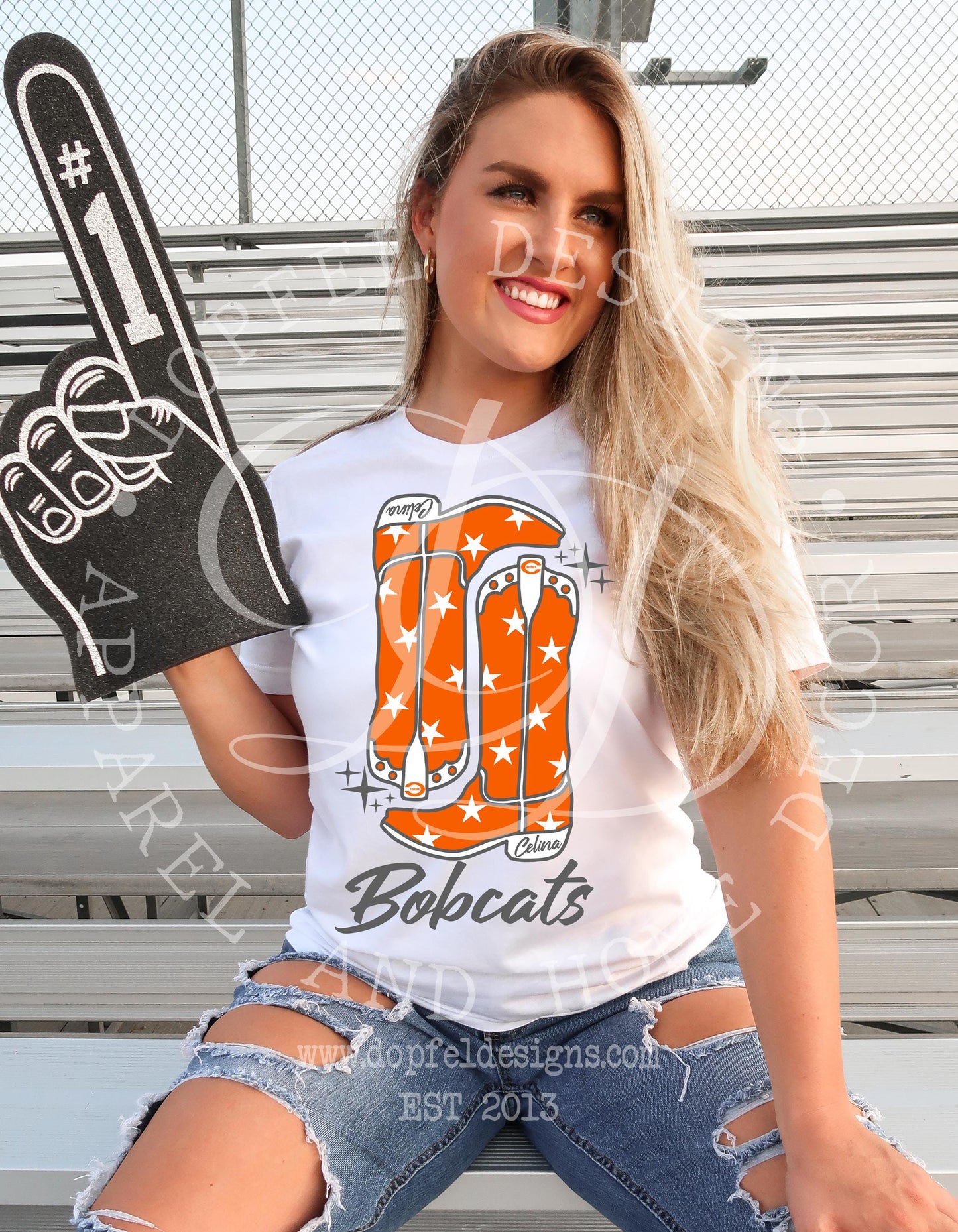 Celina Bobcats Preppy Boots Digital Download