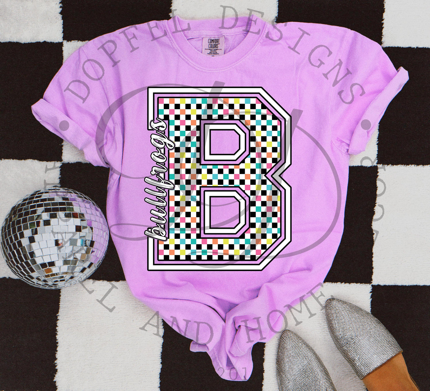 NEON Bullfrogs Checkered Digital Download