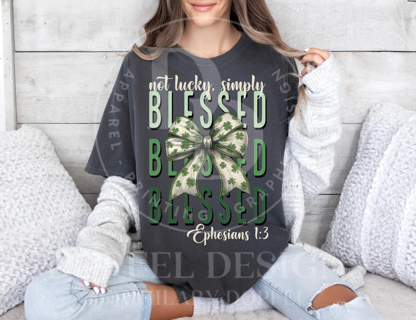 Not Lucky, Simply Blessed - St. Patrick's Day - Digital Download