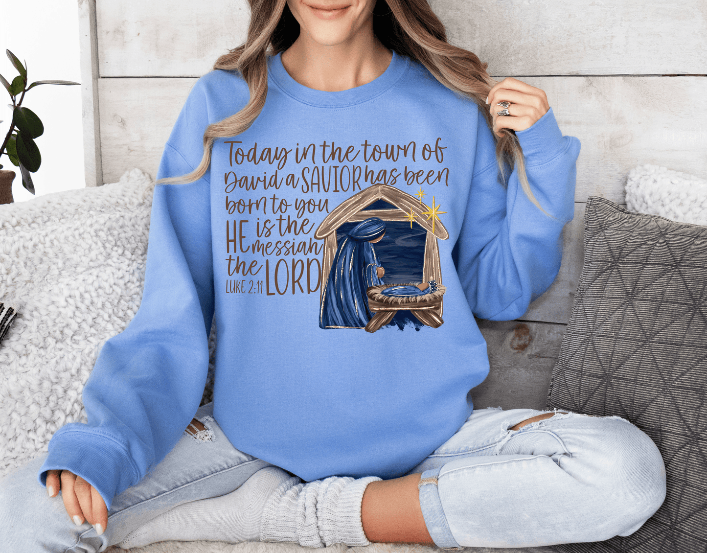 Born in a Manger Long Sleeve Top