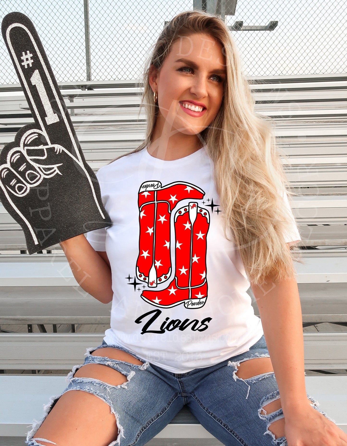 Ponder Lions Preppy Boots Digital Download