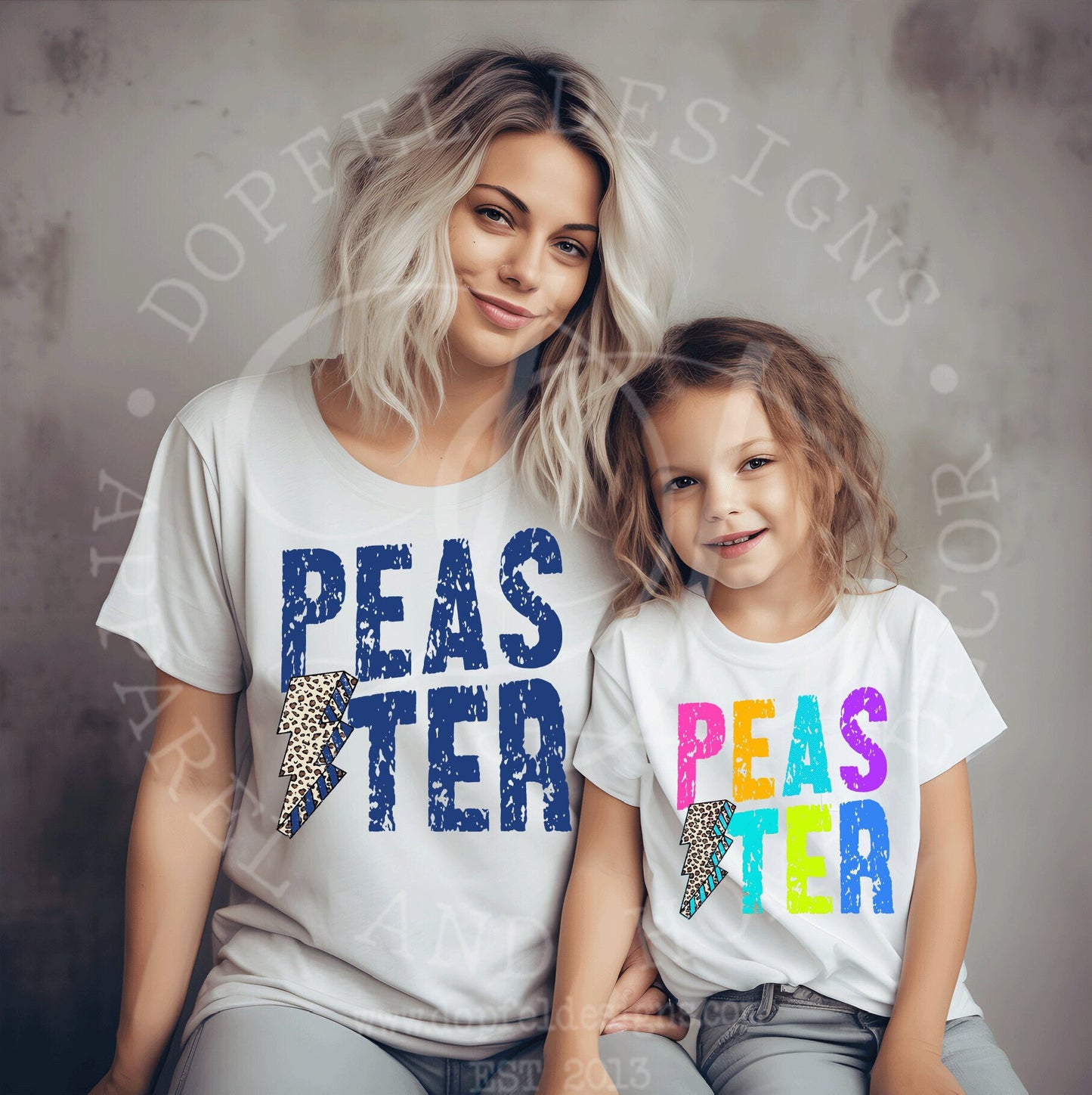 Peaster Texas Lightning Bolt - Two Digital Downloads