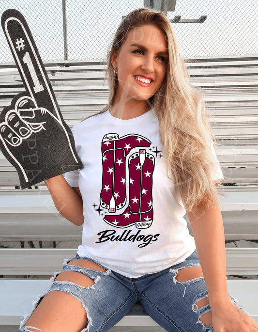 Millsap Bulldogs Preppy Boots Digital Download