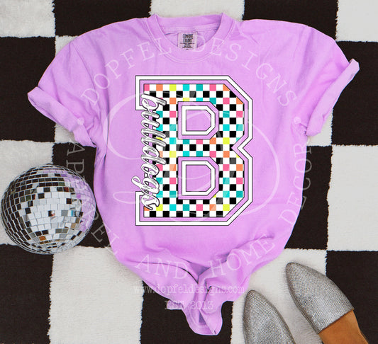 NEON Bulldogs Checkered Digital Download