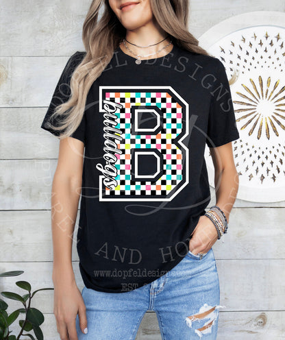 NEON Bulldogs Checkered Digital Download