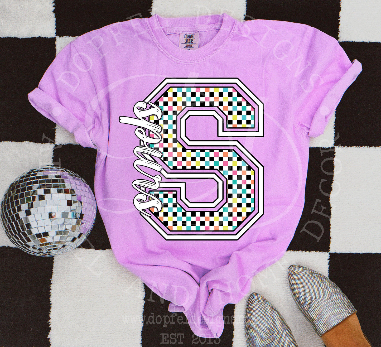 NEON Spurs Checkered Digital Download