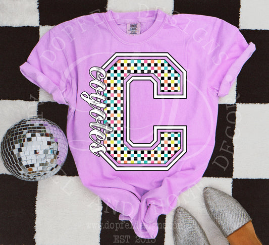 NEON Coyotes Checkered Digital Download