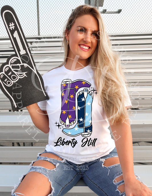 Liberty Hill House Divided Panthers and Wranglers Preppy Boots Digital Download