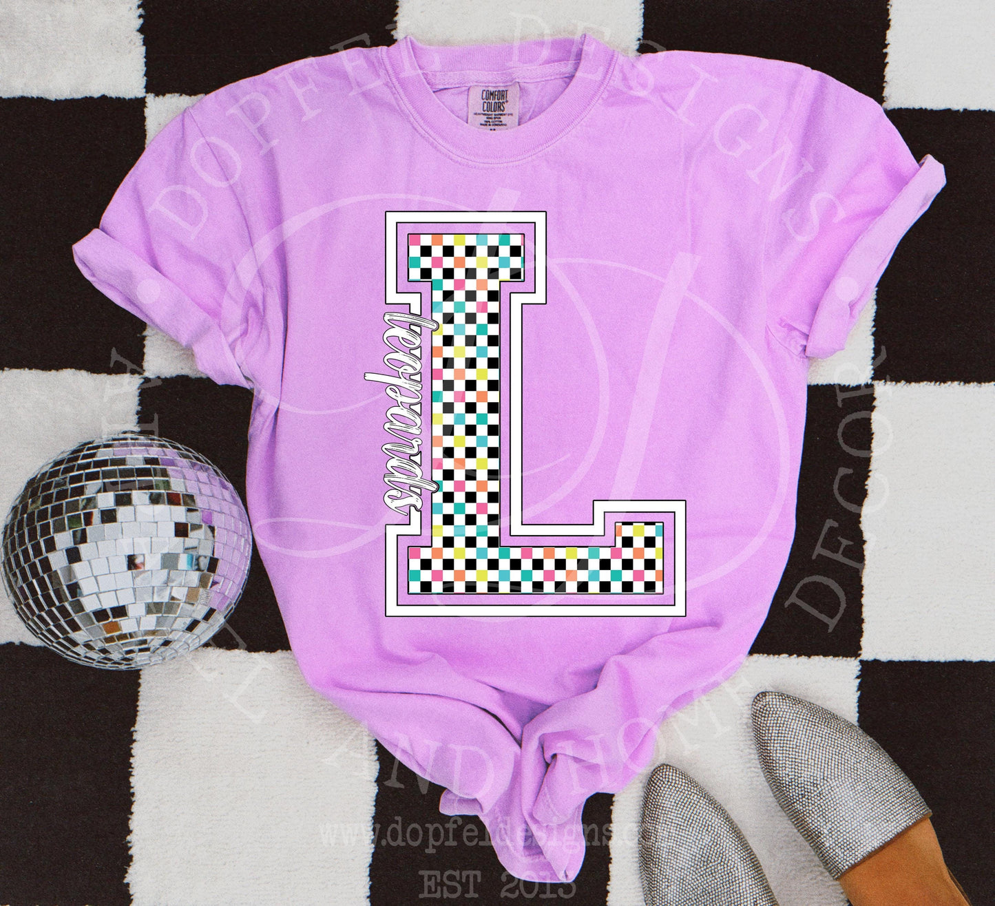 NEON Leopards Checkered Digital Download
