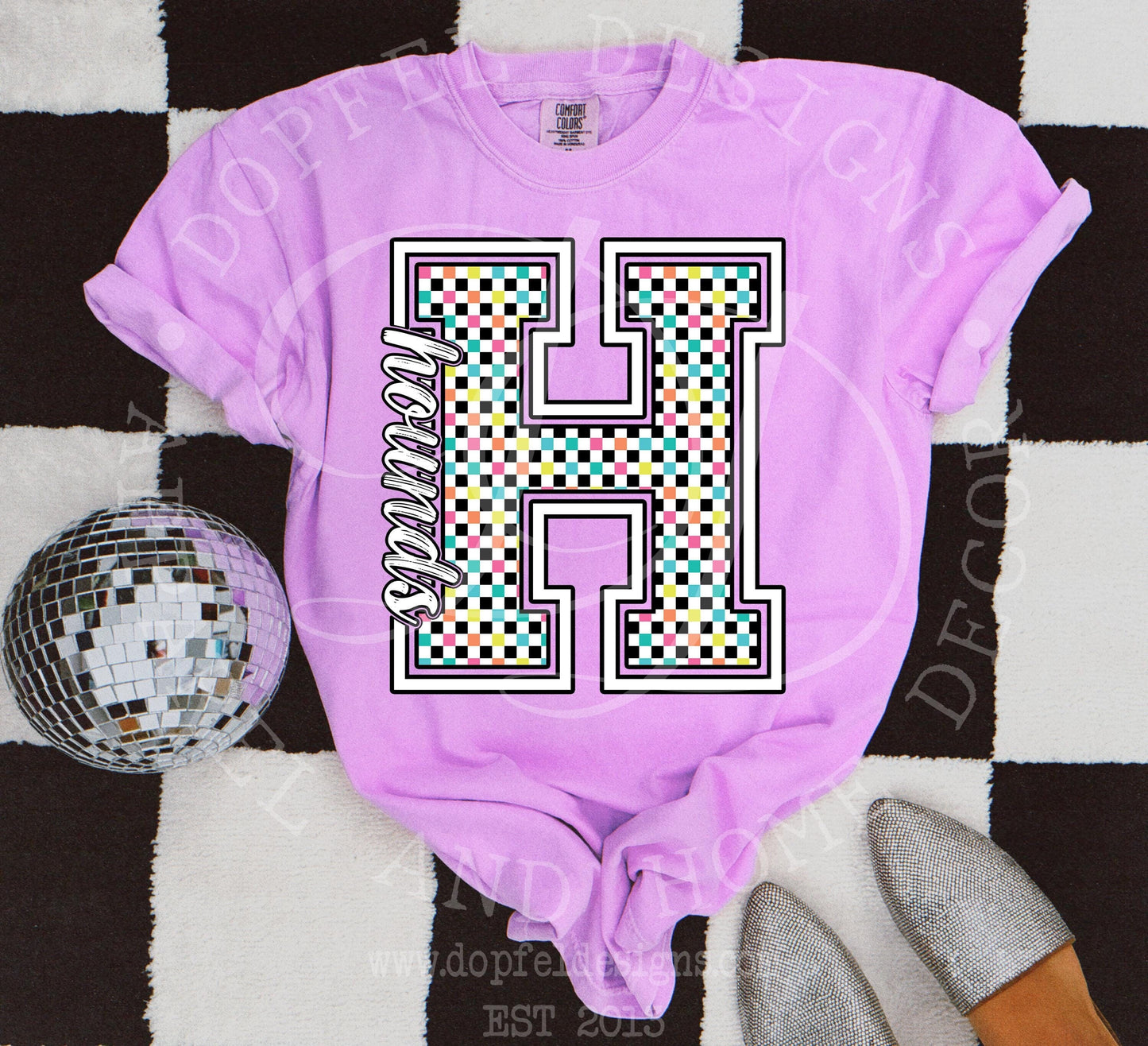 NEON Hounds Checkered Digital Download