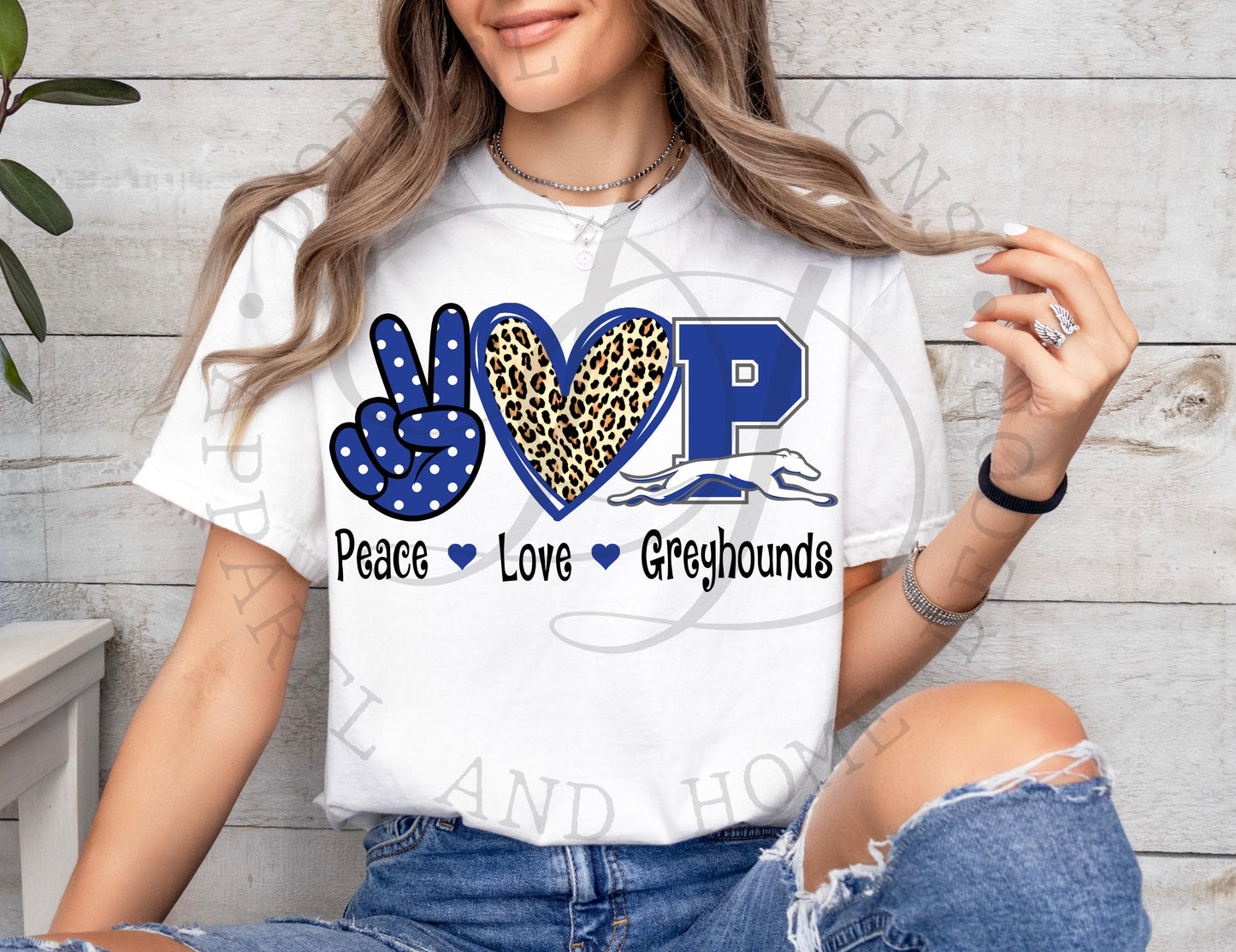 Peace Love Peaster Greyhounds Digital Download