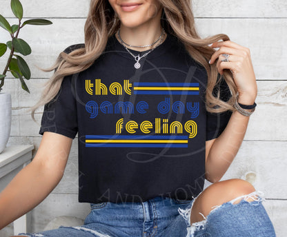 That Game Day Feeling Blue & Yellow - Digital Download