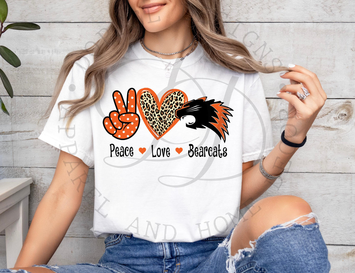Peace Love Bearcats - Aledo - Digital Download 2