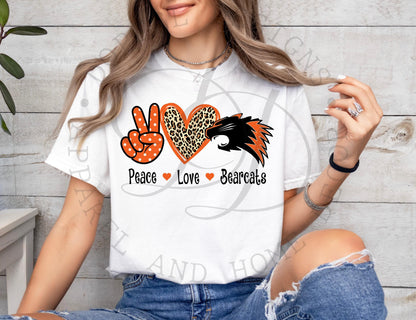 Peace Love Bearcats - Aledo - Digital Download 2