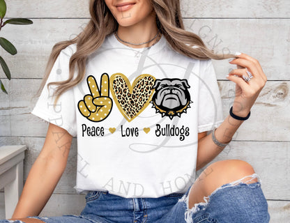 Peace Love Alvord Bulldogs Digital Download