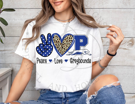 Peace Love Peaster Greyhounds Digital Download