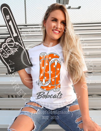 Celina Bobcats Preppy Boots Digital Download
