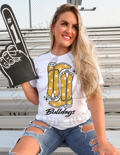 Alvord Bulldogs Preppy Boots Digital Download