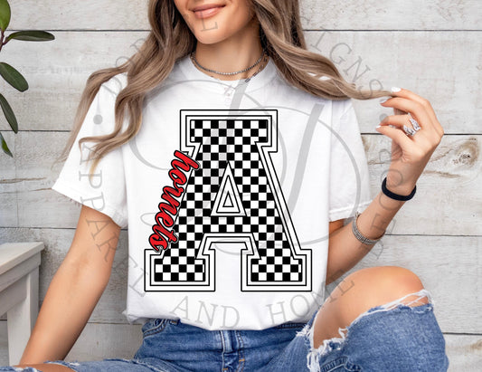 Red Hornets Checkered A Digital Download