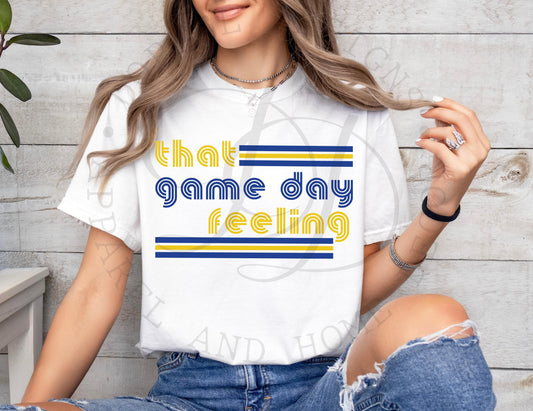 That Game Day Feeling Blue & Yellow - Digital Download