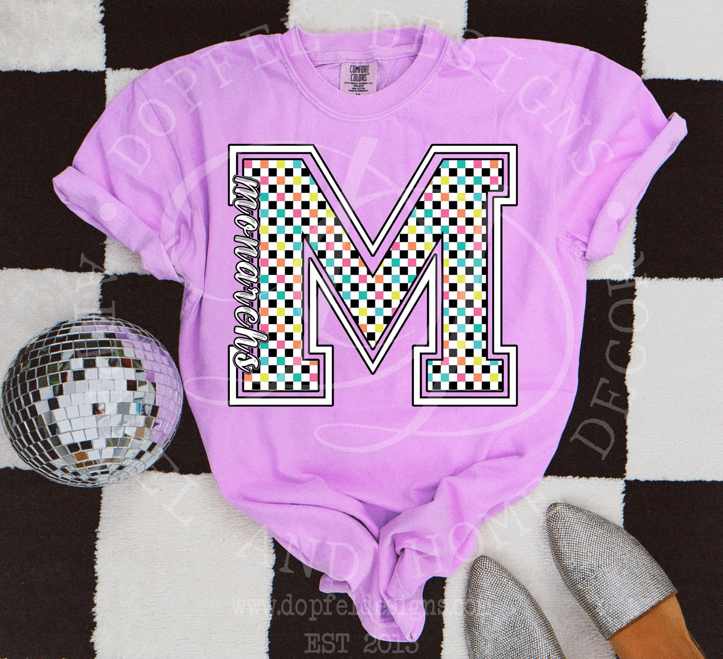 NEON Monarchs Checkered Digital Download