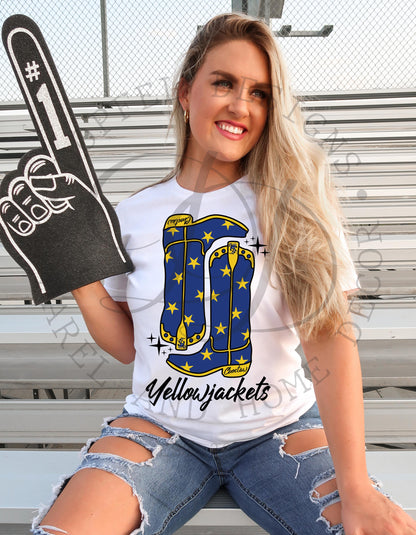 Choctaw Yellowjackets Preppy Boots Digital Download