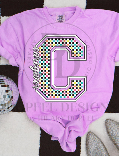 NEON Caregiver Checkered Digital Download