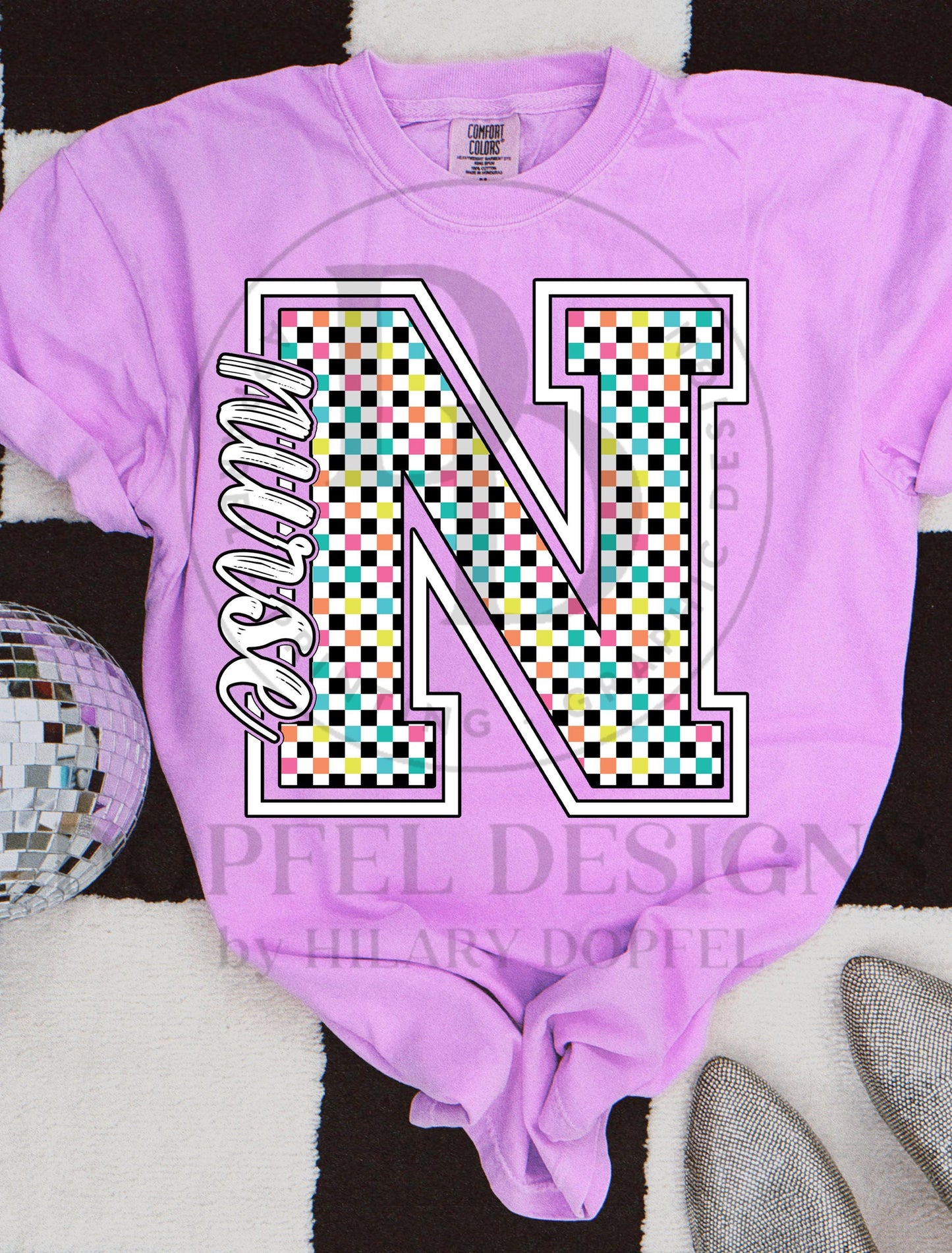 NEON Nurse Checkered Digital Download