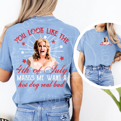 You Look Like the 4th of July PNG White and Red- Digital Download