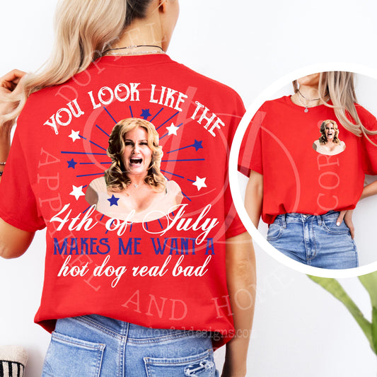 You Look Like the 4th of July PNG White and Blue - Digital Download