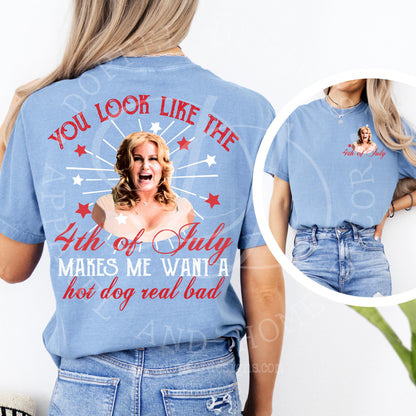 You Look Like the 4th of July PNG White and Red- Digital Download
