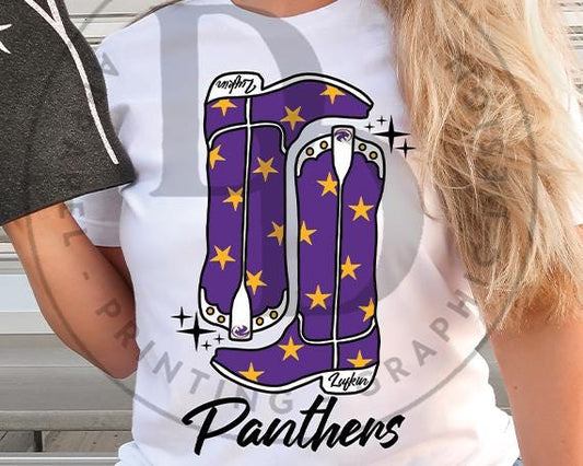 Lufkin Panthers Preppy Boots Digital Download