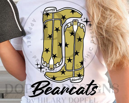 Henrietta Bearcats Preppy Boots Digital Download