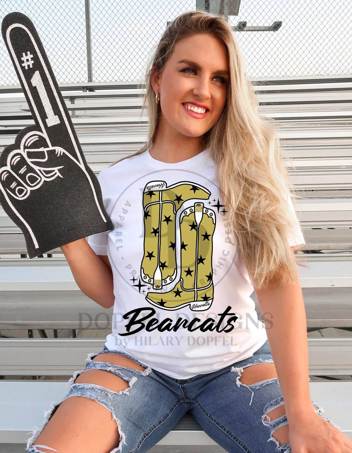 Henrietta Bearcats Preppy Boots Digital Download