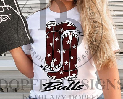 Bridgeport Bulls Preppy Boots Digital Download
