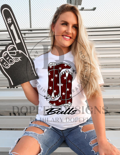 Bridgeport Bulls Preppy Boots Digital Download