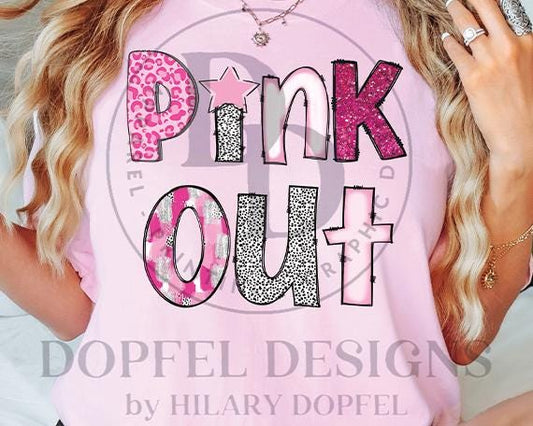 PINK OUT - Digital Download - PNG