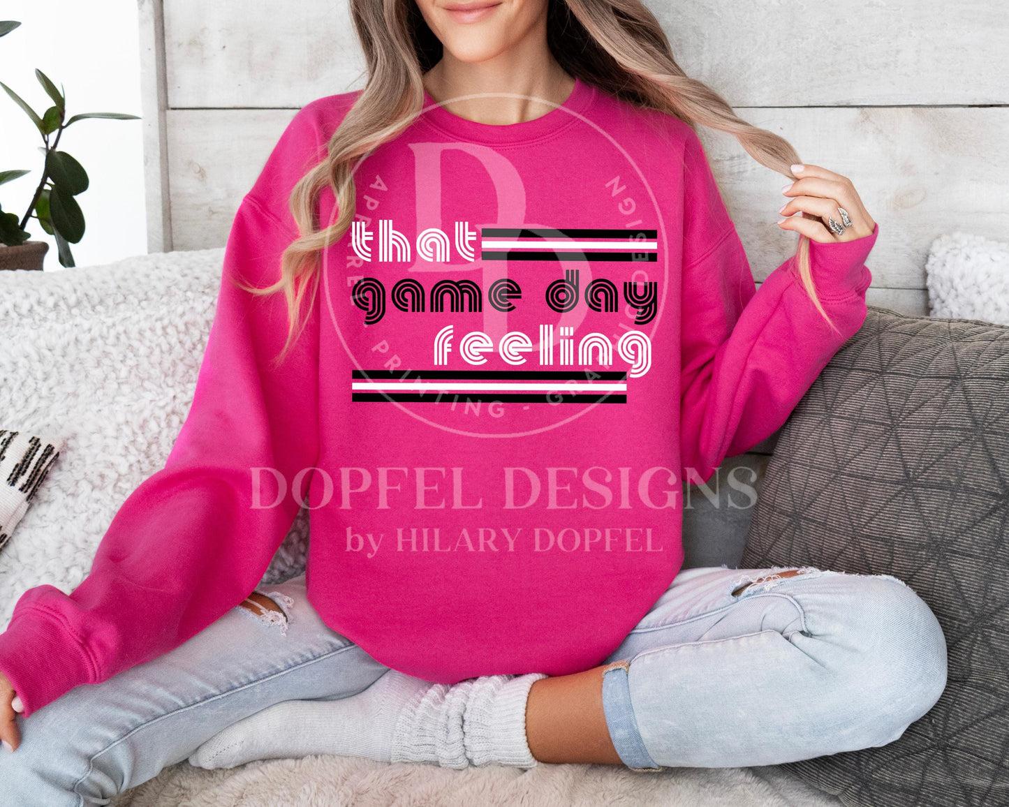 That Game Day Feeling Black & White - Digital Download