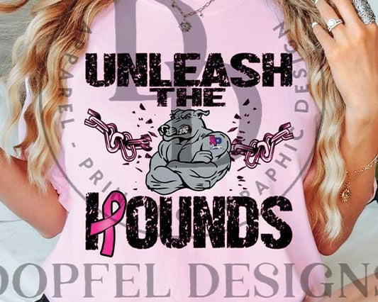 Unleash the Hounds - Peaster Greyhounds Pink Breast Cancer Digital Download